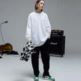 ストレートフィットスウェットパンツ/STRAIGHT-FIT SWEAT PANTS-BLACK