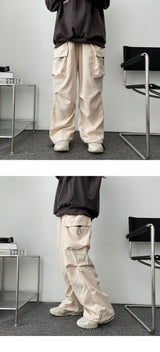 Shirring String Banded Cargo Pants