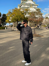 Fade set up trucker jacket