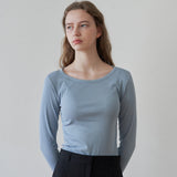 デイリーリブドスリムTシャツ / Daily ribbed slim t-shirt