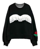 Shirring sweatshirt
