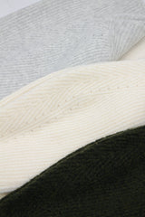 テビパフVネックニット/Tebi Puff V-neck Knit (4color)