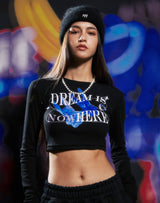 ミーロゴアンゴラビーニー/mii LOGO ANGORA BEANIE BLACK