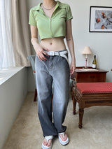 パイロンクロップジップアップ / Pylon Crop Zip Up (3color)