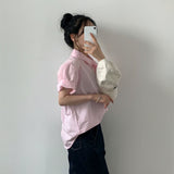 ボタンドフロントルーズフィットシャツ