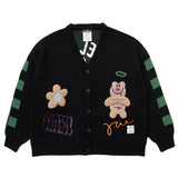 22フィールグッドオーバーサイズニットカーディガン/22 FEEL GOOD OVERSIZED KNIT CARDIGAN BLACK