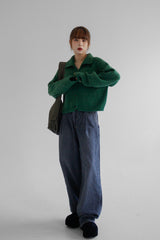 グレーデニムパンツ/no.7707 Gray Denim Pants