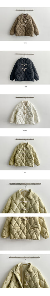 Tteokbokki button collar quilting padded