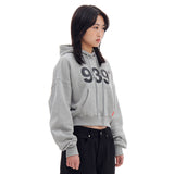 939ロゴクロップフード / 939 LOGO CROP HOOD (GRAY)　