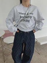 シュークロップスウェットシャツ / Shoe Crop Sweatshirt (3color)