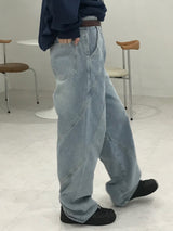 クープレワイドデニムパンツ