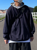 カバーツートンルーズフィットフーディ―/COVER TWO TONE LOOSEFIT HOODY