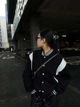 [UNISEX] ヴァラシティスタジアムレザーポイントジャケット