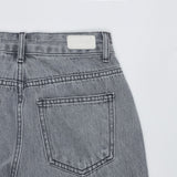 セミワイドフィットシングルダイレクションスリットデニムパンツ