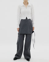 チャコールスカートパンツ / Charcoal Skirt Pants