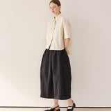ナイロンボリュームスカート / Nylon volume skirt_black