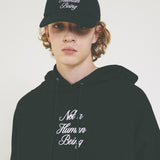 New Basic Script Hoody (2color) (6675290062966)