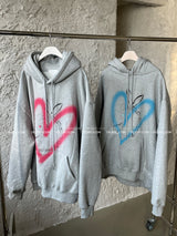 [UNISEX] Heart bunny oversized hoodie