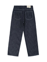リネンワイドデニムパンツ / M204 LINEN WIDE DENIM PANTS_DEEP BLUE