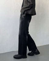 キャットブラシブラックジーンズ / TR2441 Cat brush black jeans (1 color)