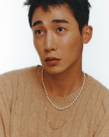スクエアスネーク＆ボックスチェーンネックレス / Square Snake & Box Chain Necklace