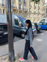 Verdant stripe T-shirts