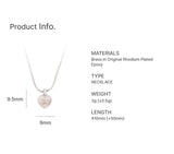 heart ribbon necklace