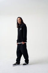 ハーフジップスウェットシャツ / Half-Zip Sweatshirt_Black