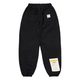 OLD LETTER WIDE JOGGER PANTS  WHITE MELANGE / BLACK