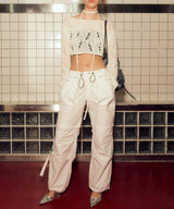 ネッティングクロップドセーター / NETTING CROPPED SWEATER (IVORY)