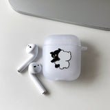 ホワイト - ペック サムキャット カップル AirPods Case_マット
