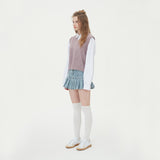 CABLE KNIT VEST_PURPLE (6610822955126)