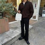 ASCLO Need U Half Zip Up Knit (4color)