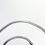 Simple flat silver snake chain