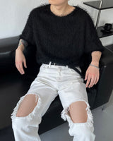 90's ソルモヘアショートスリーブTシャツ / 90's Sol Mohair Short-Sleeved T-Shirt (3 colors)