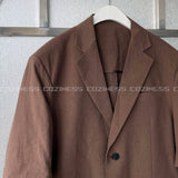 SI リネン半袖ジャケット / SI Linen Short-Sleeved Jacket (2 colors)