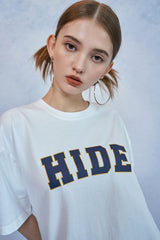 HIDE Logo Graphic T-Shirt (White) (6570996039798)