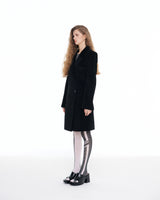 [ICC22WJK05BK] LOGO CORDUROY COAT - BLACK