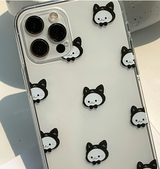 ニャングトブラックパターンフォーンケース / Nyangto Black Pattern Phone Case