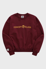 ベーシックラインロゴスウェットシャツ・バーガンディ［ユニセックス］ / Basic Line Logo Unisex Burgundy Sweat Shirt