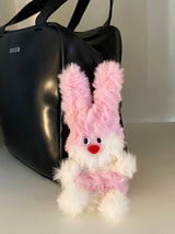 Pink rabbit key ring