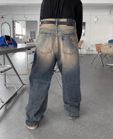 No.9783 west VTG wide denim PT