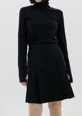ターンプラネットミディスカート/Turn pleat midi skirt (3color)