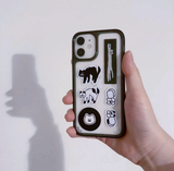 Cat's Day Seal Sticker (2 set)