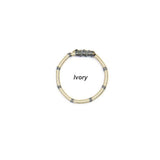 レターリング2 / [CCNMADE] LETTER RING 3 (Ivory) (6677936668790)