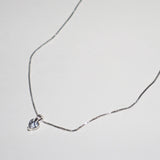 クラシックハートソリティアネックレス / Classic Heart Solitaire Necklace (SILVER)