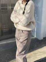 Chestnut latte wide pants