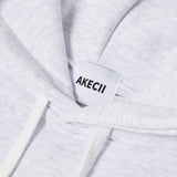 スーパーノーマルバルーンオーバーフリースフーディー( White Melange)