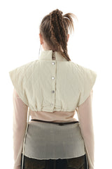 キルティングクロップベスト/QUILTING CROPPED VEST