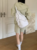 [2SET]バトルナイロンフードジップアップショーツパンツスウェットセット / [2 SET] Batol Nylon Hood Zip-Up Shorts Pants Sweat Set